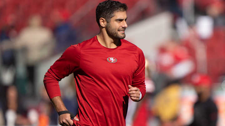 Jimmy Garoppolo on his Sprained Thumb: "It F****** Hurts" Jimmy Garoppolo on his Sprained Thumb: "It F****** Hurts"