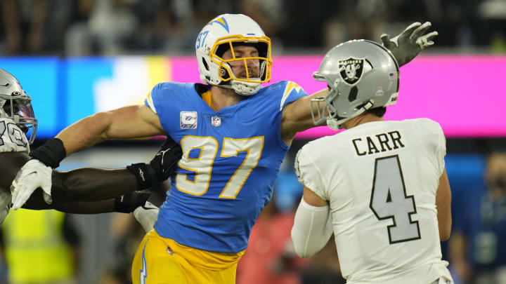 Chargers Bosa and Raiders Carr Say Trash Talking All Respect Chargers Bosa and Raiders Carr Say Trash Talking All Respect