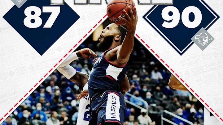 MBB: Huskies Suffer Heartbreak Defeat In Seton Hall Trip