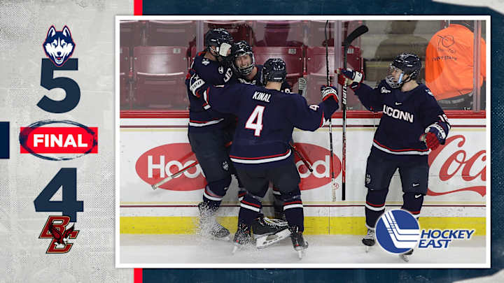 Men’s Hockey: UConn Upends No.18 BC With Last-Second Goal Men’s Hockey: UConn Upends No.18 BC With Last-Second Goal