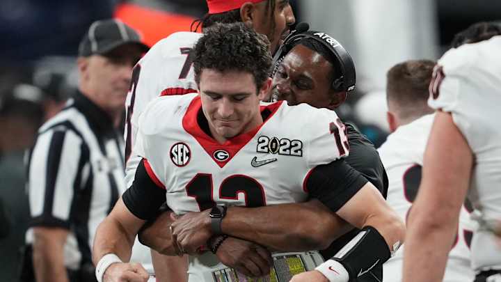 Stetson Bennett Cries Tears of Joy After Georgia Seals Win Over Alabama