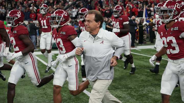 Nick Saban Praises Stars at Postgame Press Conference: 'They're Not Defined by One Game'