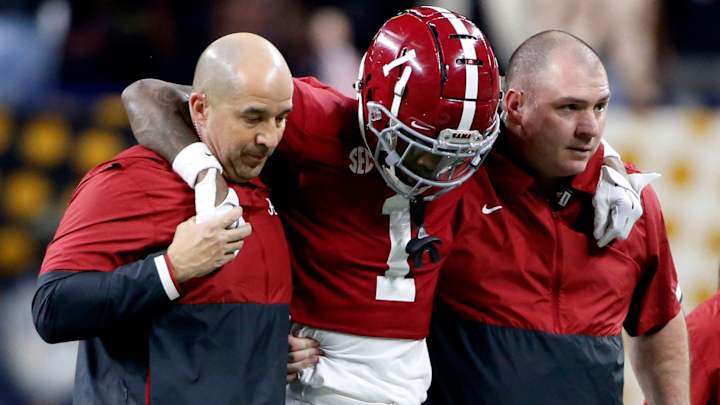 Former Ohio State Receiver Jameson Williams Suffered Torn ACL In National Championship