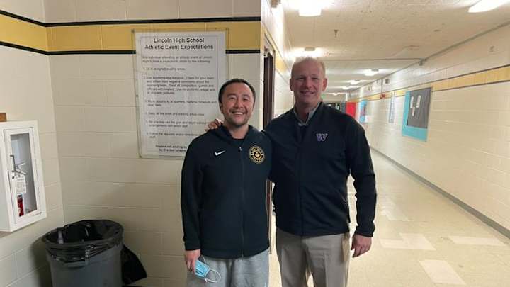 DeBoer Continues to Make the Rounds, Visits Tacoma's Lincoln High DeBoer Continues to Make the Rounds, Visits Tacoma's Lincoln High