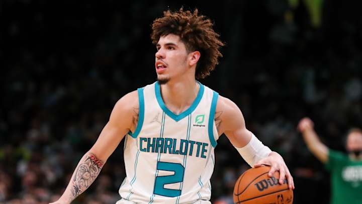 LaMelo Ball Debuts Rick & Morty Shoes vs Celtics