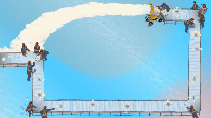 How More Than 1.2 Million Cubic Tons of Artificial Snow Was Made for the Beijing Olympics