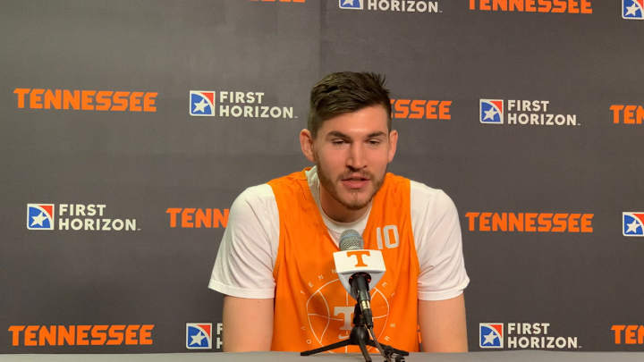 Watch: Vols Forward John Fulkerson Discusses New Role With Team During Monday Press Conference