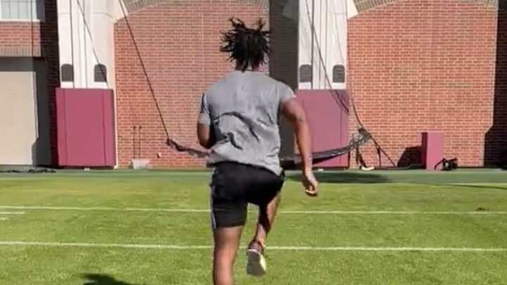WATCH: Florida State wide receiver getting close to return