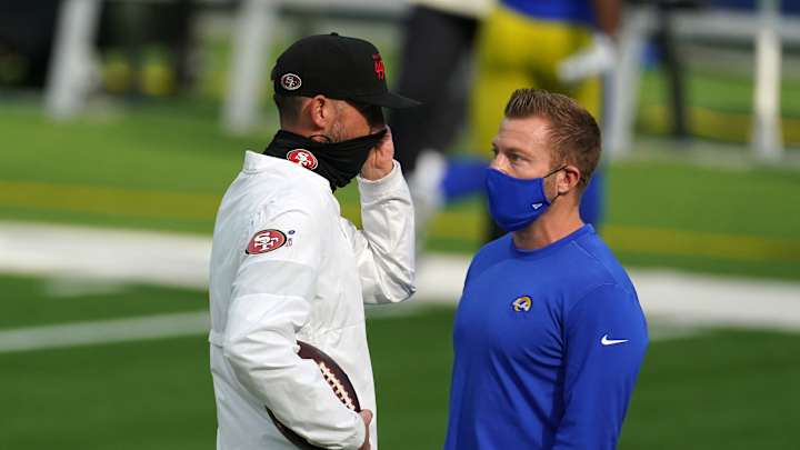 Sean McVay Asked Whether Kyle Shanahan Is 'in Your Head' Sean McVay Asked Whether Kyle Shanahan Is 'in Your Head'