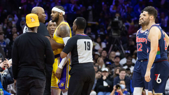 76ers Fans Ejected After Calling Carmelo Anthony ‘Boy,’ Lakers Veteran Says 76ers Fans Ejected After Calling Carmelo Anthony ‘Boy,’ Lakers Veteran Says