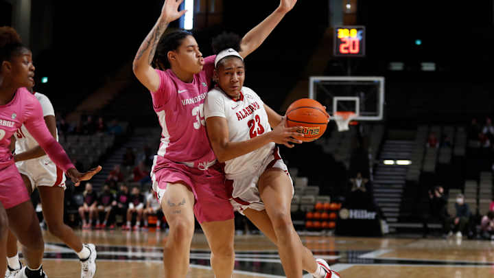Alabama Women's Basketball Outlasts Vanderbilt in Overtime, 77-71