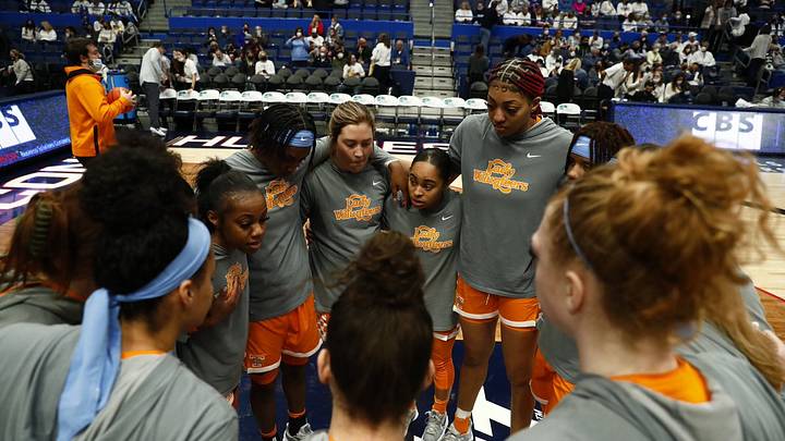 Watch: Kellie Harper Says Team is Still Searching After Loss to UConn