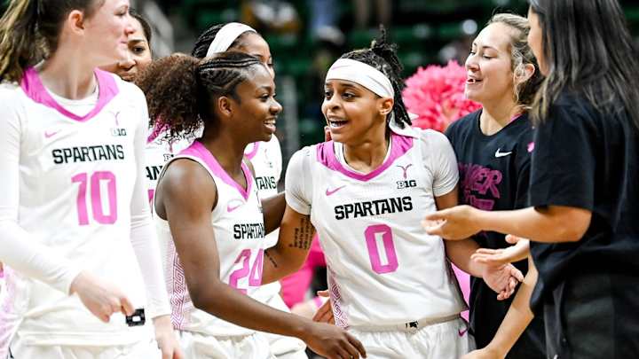 Michigan State women upset No. 4 Michigan at the Breslin Center Michigan State women upset No. 4 Michigan at the Breslin Center