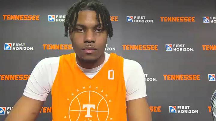 Watch: Freshman Jonas Aidoo Discusses Performance Against Mississippi State, Adjusting to College Ball