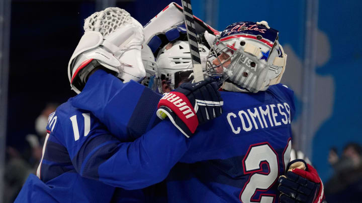 U.S. Men’s Hockey Beats Germany, Earns Top Seed in Olympic Quarterfinals
