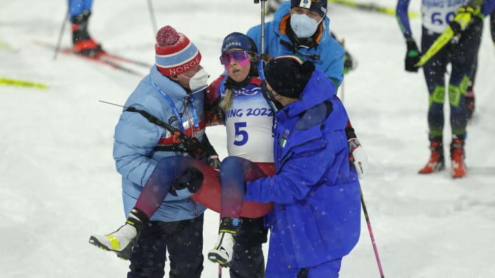 Norwegian Biathlete Drops Out of Olympics After Collapsing at Finish Line