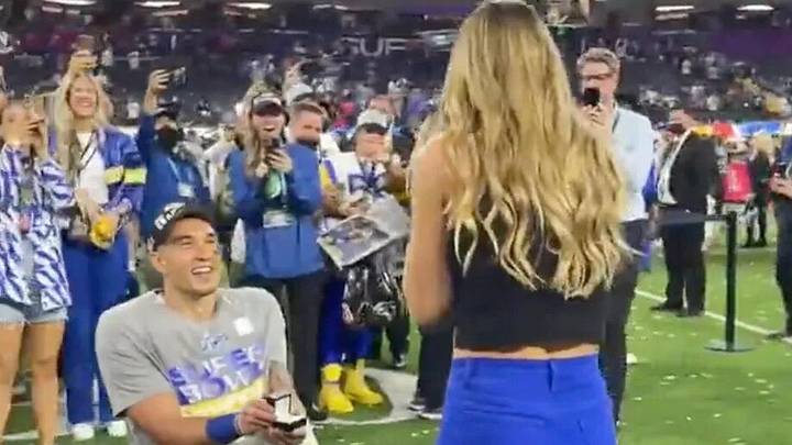 Rapp Celebrates a Super Bowl Win, Goes into Overtime to Propose