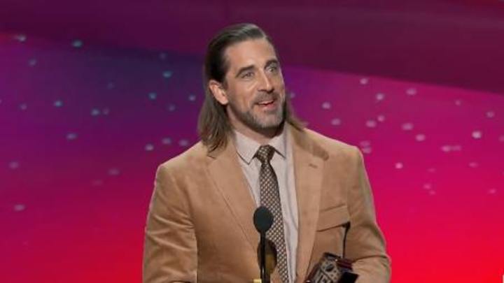 Aaron Rodgers' Corduroy Suit at MVP Award Is Mocked on Twitter Aaron Rodgers' Corduroy Suit at MVP Award Is Mocked on Twitter