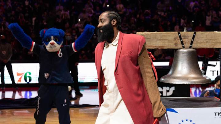Sixers Introduced James Harden as Bell Ringer for First Time