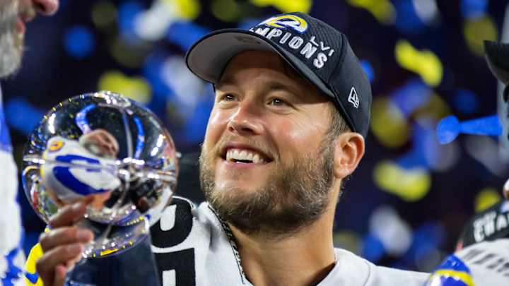 Matthew Stafford Drinks Bottle of 1942 Tequila During Rams Parade