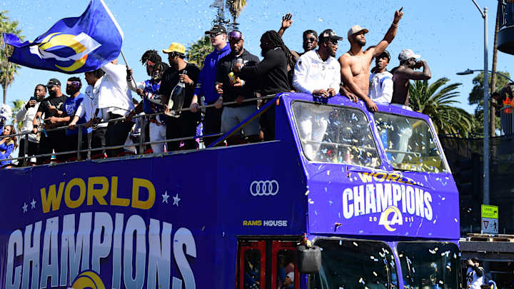 Photos: Rams Celebrate Championship Parade Wednesday in Los Angeles Photos: Rams Celebrate Championship Parade Wednesday in Los Angeles
