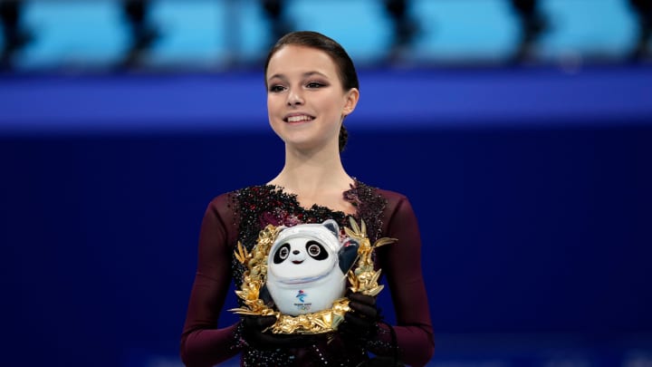 Anna Shcherbakova, Russian Olympic Committee Gold Medalist, Says She Feels ‘Emptiness’ After Winning