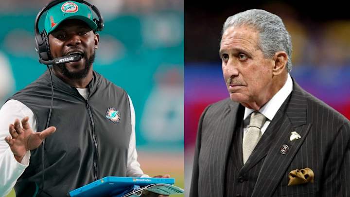 Coach Brian Flores Hired by Steelers; Falcons Owner Arthur Blank On NFL Diversity