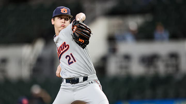 Auburn Coach Butch Thompson discusses his pitching entering home opener