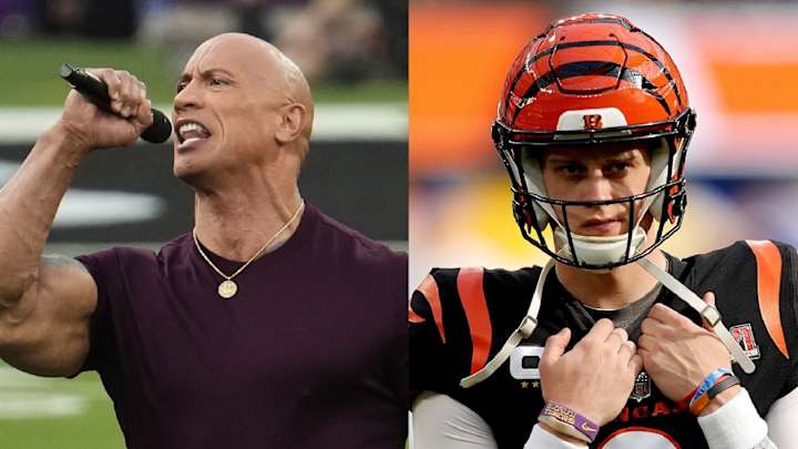 Watch: Joe Burrow's Reaction to The Rock's Introduction at Super Bowl LVI is Hilarious