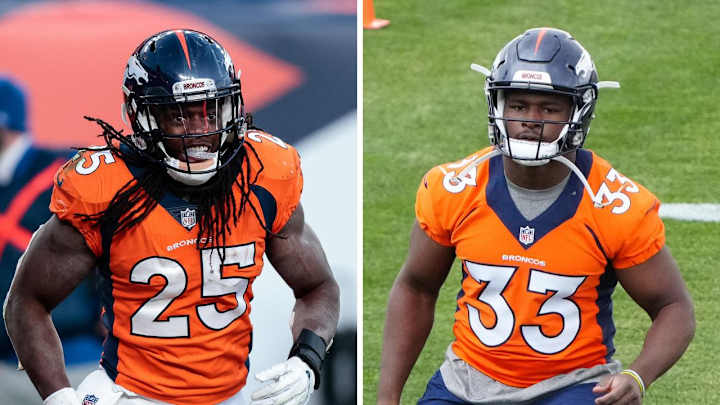 Melvin Gordon Doesn't Want to 'Take a Back Seat' to Broncos RB Javonte Williams Melvin Gordon Doesn't Want to 'Take a Back Seat' to Broncos RB Javonte Williams