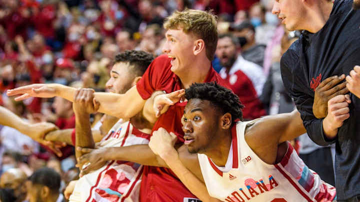 Jordan Geronimo's Strange Basket Typical Hustle Play From Indiana Sophomore Jordan Geronimo's Strange Basket Typical Hustle Play From Indiana Sophomore