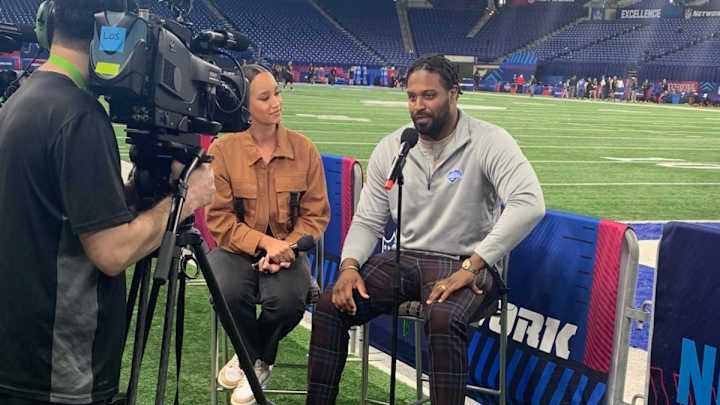 Cam Jordan Sacked His Shoes to Help a Draft Prospect Run Drills at the NFL Combine Cam Jordan Sacked His Shoes to Help a Draft Prospect Run Drills at the NFL Combine