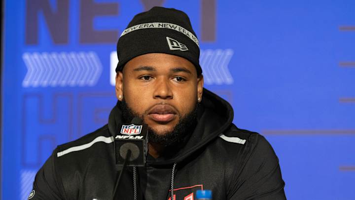 NFL Draft Journey: Travis Jones Meets The Media At Scouting Combine