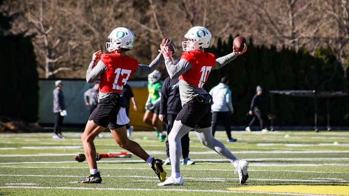 Photos From Oregon Football Spring Practice March 10