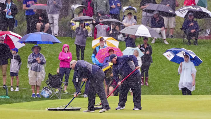 Cal Golf: Collin Morikawa Has Played Just 15 Holes in Two Days at Rain-Soaked Players