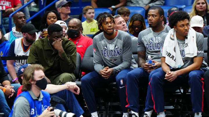 Zion Williamson Joins Pelicans on the Bench