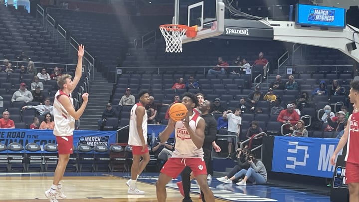 Indiana's Jordan Geronimo Seems Good to Go For Tuesday's NCAA Tournament Game