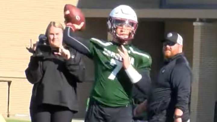 South Carolina football: Spencer Rattler's first throw at Gamecocks spring camp