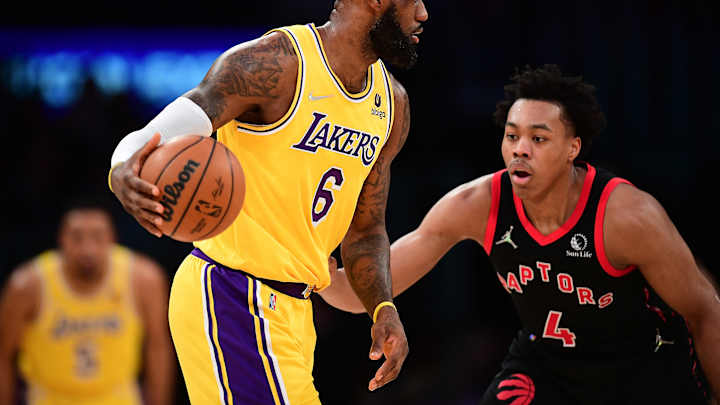 WATCH: LeBron James Gives Scottie Barnes a Fastball