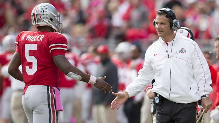 Urban Meyer Tells Buckeyes Fans They 'Shouldn't Be' Worried About QB Situation Urban Meyer Tells Buckeyes Fans They 'Shouldn't Be' Worried About QB Situation