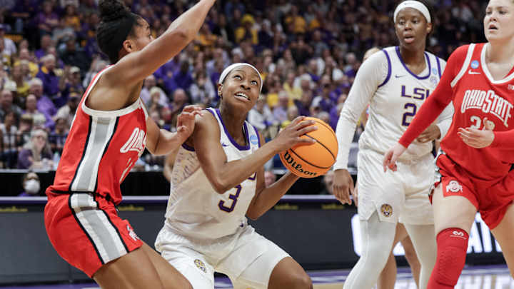 LSU's Offense Can't Get Into Rhythm in NCAA Tournament Loss to Ohio State