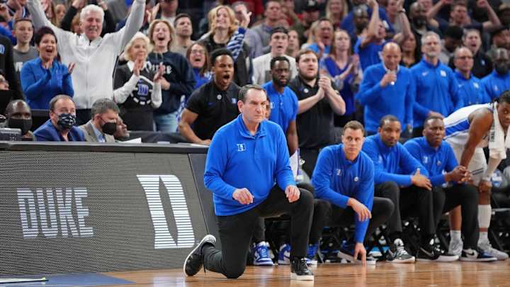 Coach K Addresses Floor Slap in Duke’s Win over Texas Tech: ‘What The Hell, Why Not?”