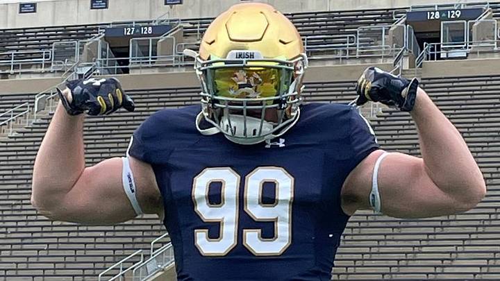 Talented 2024 Defensive Lineman Enjoys Watching Notre Dame's Spring Practice
