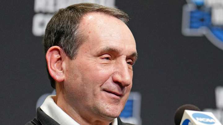 Coach K Says He Isn’t Focused on Rivalry in Final Four