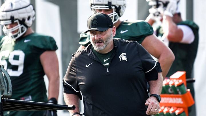 Michigan State's Chris Kapilovic talks O-line depth, young guys who have stood out in spring practice