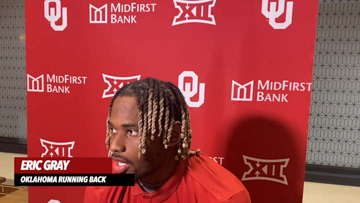 WATCH: Oklahoma RB Eric Gray Media Session