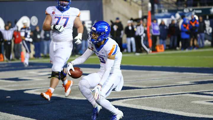 Jaguars WR Coach Chris Jackson Attends Boise State Khalil Shakir's Pro Day