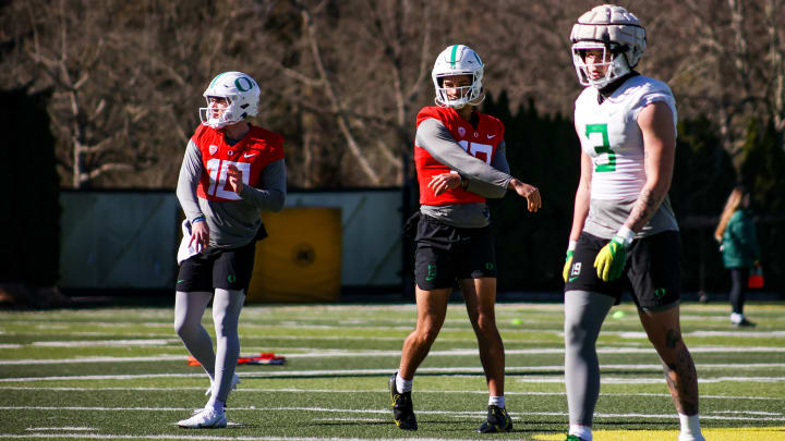 Oregon Quarterback Ty Thompson Says Bo Nix Has 'Been a Blessing' Since Arriving in Eugene