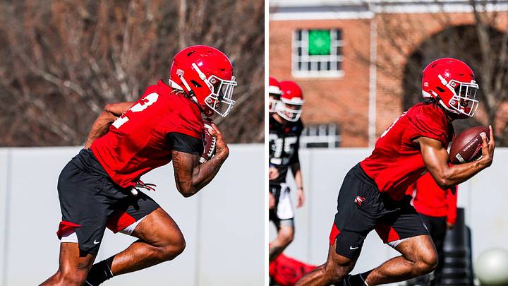 Georgia's Next 1-2 Punch At Running Back Flashed in First Scrimmage Georgia's Next 1-2 Punch At Running Back Flashed in First Scrimmage