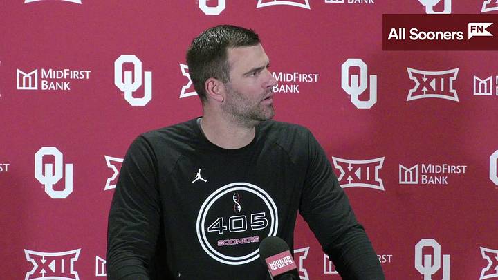WATCH: Oklahoma TE Coach Joe Jon Finley Press Conference